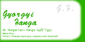 gyorgyi hanga business card